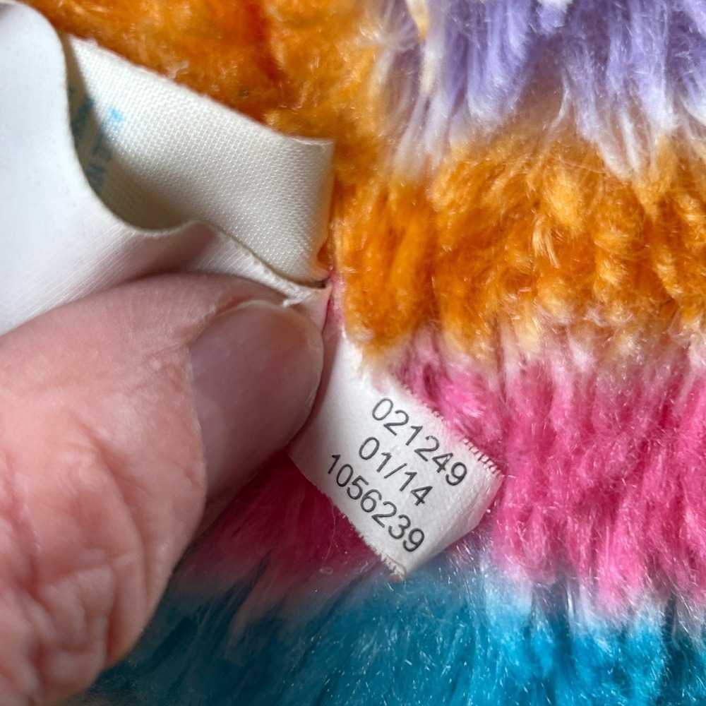 Build-A-Bear‎ Rainbow Chevron Bunny Plush Kids Retired VTG 2014 - Picture 7 of 12